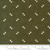 Image of Joyful Gatherings II Gift Boxes Evergreen quilting cotton fabric by Primitive Gatherings for Moda Fabrics. Features squares on a green background. Cute Little Fabric Shop.