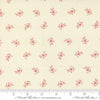 Image of Joyful Gatherings II Holly and Berries Cloud quilting cotton fabric by Primitive Gatherings for Moda Fabrics. Features holly on a cream background. Cute Little Fabric Shop.