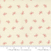 Image of Joyful Gatherings II Holly and Berries Cloud quilting cotton fabric by Primitive Gatherings for Moda Fabrics. Features holly on a cream background. Cute Little Fabric Shop.