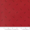 Image of Joyful Gatherings II Gift Boxes Crimson quilting cotton fabric by Primitive Gatherings for Moda Fabrics. Features squares on a red background. Cute Little Fabric Shop.