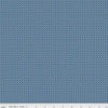 Fat Quarter End of Bolt - Vintage Happy 2 Orange Peel C9144 Denim - Riley Blake Designs - Lori Holt Geometric - Quilting Cotton Fabric