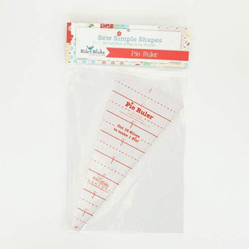 SALE Lori Holt 8" Pie Ruler Template Ruler - ST-4815 - Riley Blake Plastic Quilting Ruler