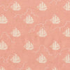 22" End of Bolt - Peter Pan - Jolly Roger - Blossom - Sarah Jane for Michael Miller - Pink METALLIC SPARKLE - Quilting Cotton Fabric