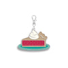 SALE Lori Holt Happy Charm Pie Enamel Keychain - ST-50230 - Riley Blake Zipper Pull
