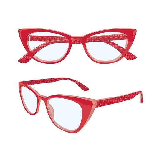 Lori Holt +1.50 Stitchy Readers Red Glasses - ST-50236 - Riley Blake Reading Glasses
