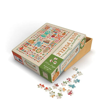 SALE Lori Holt Baked With Love Thanksgiving at Grandma's Quilt Puzzle - ST-50237 - Riley Blake 500-Piece Puzzle
