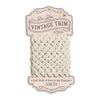Lori Holt Vintage Large Trim on Cardboard Spool Linen Cream 5/8" Trim - Riley Blake 12 Yards of Polyester Trim