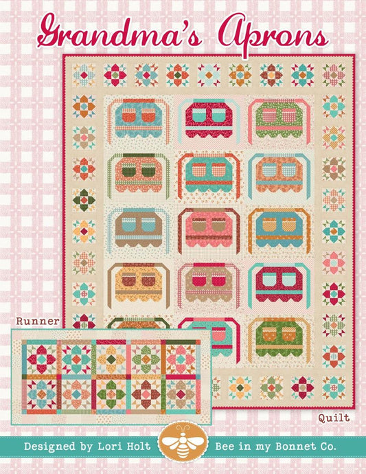 SALE It's Sew Emma Grandma's Aprons Quilt & Runner PaTTERN Precut Friendly Pattern - P051-ISE-322 - Riley Blake INSTRUCTIONS Only