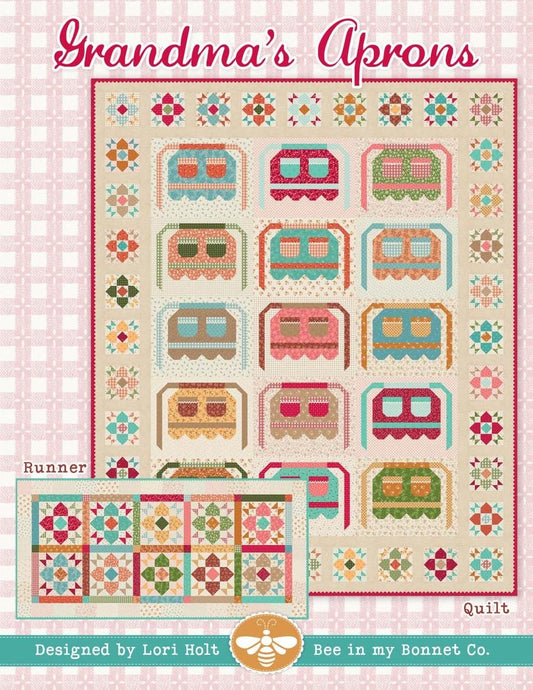 SALE It's Sew Emma Grandma's Aprons Quilt & Runner PaTTERN Precut Friendly Pattern - P051-ISE-322 - Riley Blake INSTRUCTIONS Only