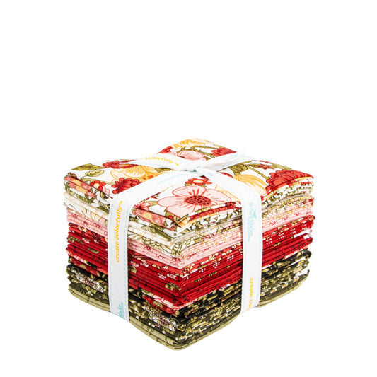 Tangled Garden Fat Quarter Bundle Floral Fabric - FQ-18020-21 - 21-Piece Precut - Riley Blake Quilting Cotton Fabric