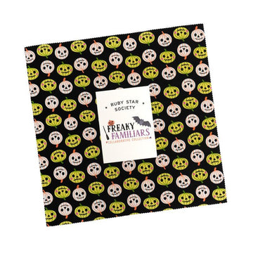 Freaky Familiars Layer Cake Halloween Fabric - RS5190LC - 42-Piece Precut - Moda Fabric Quilting Cotton Fabric