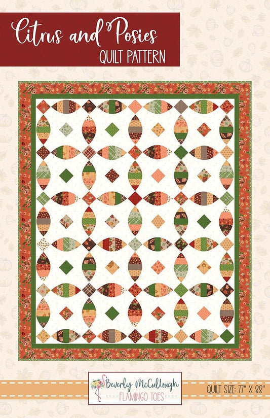 SALE Citrus and Posies Quilt PATTERN Precut Friendly Pattern - Riley Blake INSTRUCTIONS Only