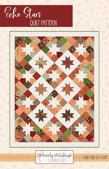 SALE Echo and Stars Quilt PATTERN Precut Friendly Pattern - Riley Blake INSTRUCTIONS Only