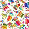 In My Reading Era White Books Fabrics - DDC12576 - Michael Miller Quilting Cotton Fabric