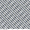 Image of A Perfect Winter Stripes Navy quilting cotton fabric by Lori Whitlock for Riley Blake Designs. Features stripes on a blue background. Cute Little Fabric Shop.