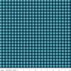 Image of A Perfect Winter Plaid Navy quilting cotton fabric by Lori Whitlock for Riley Blake Designs. Features gingham on a blue background. Cute Little Fabric Shop.