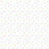 Image of Chasing Rainbows Garden Sprinkles White quilting cotton fabric by Leslie Ryan for Riley Blake Designs. Features flowers on a white background. Cute Little Fabric Shop.