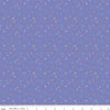 Image of Chasing Rainbows Garden Sprinkles Purple quilting cotton fabric by Leslie Ryan for Riley Blake Designs. Features flowers on a purple background. Cute Little Fabric Shop.