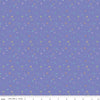 Image of Chasing Rainbows Garden Sprinkles Purple quilting cotton fabric by Leslie Ryan for Riley Blake Designs. Features flowers on a purple background. Cute Little Fabric Shop.