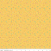 Chasing Rainbows Garden Sprinkles Daffodil Yellow Floral Fabric - C18016 - Riley Blake Quilting Cotton Fabric