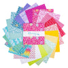 Chasing Rainbows 10" Stacker Floral Fabric - 10-18010-42 - 42-Piece Precut - Riley Blake Quilting Cotton Fabric