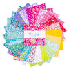 Chasing Rainbows 5" Stacker Floral Fabric - 5-18010-42 - 42-Piece Precut - Riley Blake Quilting Cotton Fabric