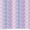 Image of Chasing Rainbows Stellar Weave Purple quilting cotton fabric by Leslie Ryan for Riley Blake Designs. Features stars on a purple background. Cute Little Fabric Shop.