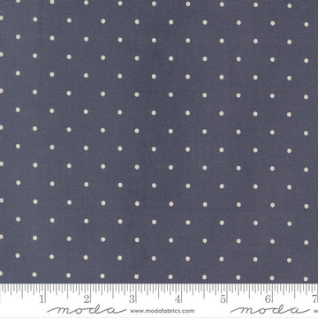 3-Yard-Cut - SALE Magic Dot Twilight Blue Polka Dot Fabric WIDEBACK - 108026 - 108" Wide - Moda Fabrics Quilting Cotton Fabric