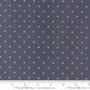 3-Yard-Cut - SALE Magic Dot Twilight Blue Polka Dot Fabric WIDEBACK - 108026 - 108" Wide - Moda Fabrics Quilting Cotton Fabric
