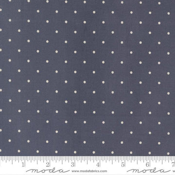 3-Yard-Cut - SALE Magic Dot Twilight Blue Polka Dot Fabric WIDEBACK - 108026 - 108" Wide - Moda Fabrics Quilting Cotton Fabric