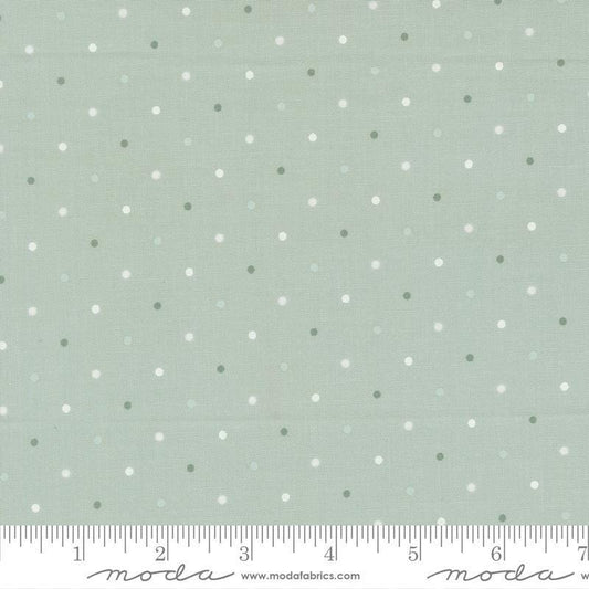 3-Yard-Cut - SALE Magic Dot Robins Egg Blue Polka Dot Fabric WIDEBACK - 108026 - 108" Wide - Moda Fabrics Quilting Cotton Fabric