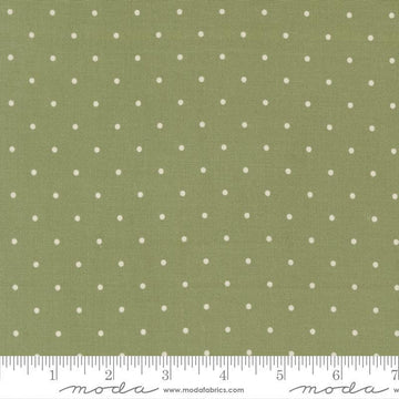 3-Yard-Cut - Magic Dot Spring Green Polka Dot Fabric WIDEBACK - 108026 - 108" Wide - Moda Fabrics Quilting Cotton Fabric