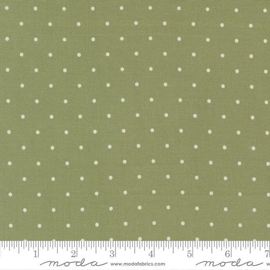 3-Yard-Cut - Magic Dot Spring Green Polka Dot Fabric WIDEBACK - 108026 - 108" Wide - Moda Fabrics Quilting Cotton Fabric