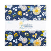 SALE Sunshine & Dandelions 10" Stacker Floral Fabric - 10-17920-42 - 42-Piece Precut - Riley Blake Quilting Cotton Fabric
