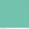Image of Baked With Love Grandma's Pearl Sea Glass quilting cotton fabric by Lori Holt for Riley Blake Designs. Features circles on a blue background. Cute Little Fabric Shop.