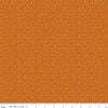 Image of Baked With Love Memories Amber quilting cotton fabric by Lori Holt for Riley Blake Designs. Features acorns on an orange background. Cute Little Fabric Shop.