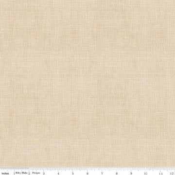 Image of Baked With Love Linen Weave Tea Dye quilting cotton fabric by Lori Holt for Riley Blake Designs. Features printed texture on a cream background. Cute Little Fabric Shop.