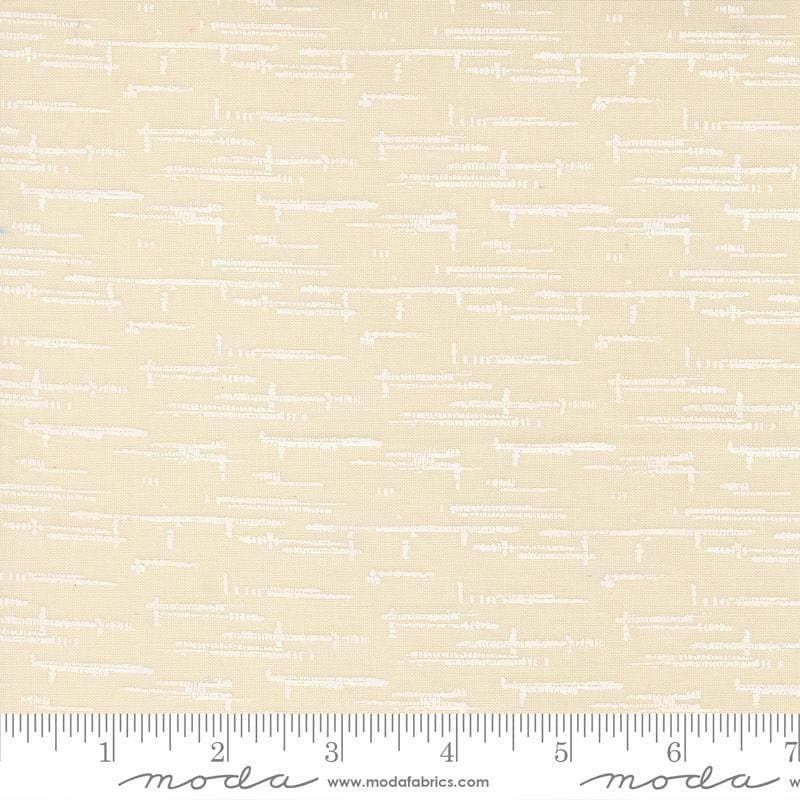 Image of Windfall Texture Blender Eggshell White quilting cotton fabric by Fancy That Design House for Moda Fabric. Features printed texture on a cream background. Cute Little Fabric Shop.