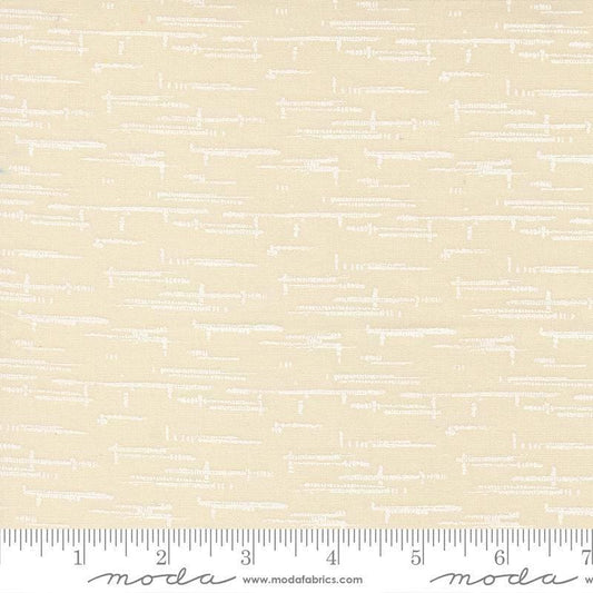 Image of Windfall Texture Blender Eggshell White quilting cotton fabric by Fancy That Design House for Moda Fabric. Features printed texture on a cream background. Cute Little Fabric Shop.