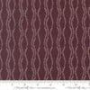 Image of Windfall Vine Stripe Merlot quilting cotton fabric by Fancy That Design House for Moda Fabric. Features vines on a purple background. Cute Little Fabric Shop.