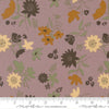 Image of Windfall Playful Petals Soft Thistle quilting cotton fabric by Fancy That Design House for Moda Fabric. Features flowers on a purple background. Cute Little Fabric Shop.