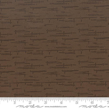 Image of Windfall Texture Blender Coffee quilting cotton fabric by Fancy That Design House for Moda Fabric. Features printed texture on a brown background. Cute Little Fabric Shop.