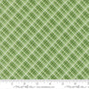Image of Merrily on High Pretty Plaid Evergreen quilting cotton fabric by Sweetfire Road for Moda Fabrics. Features plaid on a green background. Cute Little Fabric Shop.