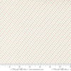 Image of Merrily on High Festive Dot Snow quilting cotton fabric by Sweetfire Road for Moda Fabrics. Features polka dots on a white background. Cute Little Fabric Shop.