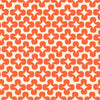 Image of Persimmon Leaf Florida quilting cotton fabric by Rashida Coleman Hale of Ruby Star Society for Moda Fabrics. Features a geometric pattern on an orange background. Cute Little Fabric Shop.