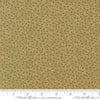Image of Candlelight Christmas Festive Sage quilting cotton fabric by 3 Sisters for Moda Fabrics. Features leaves on a green background. Cute Little Fabric Shop.