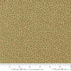 Image of Candlelight Christmas Festive Sage quilting cotton fabric by 3 Sisters for Moda Fabrics. Features leaves on a green background. Cute Little Fabric Shop.