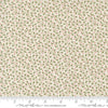 Image of Candlelight Christmas Festive Cream quilting cotton fabric by 3 Sisters for Moda Fabrics. Features leaves on a cream background. Cute Little Fabric Shop.