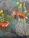 Into the Woods Dusk Gray Fox Fabric DC7727 - Michael Miller Quilting Cotton Fabric