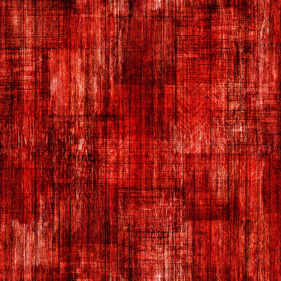 Image of Into The Woods Wood Texture Crimson quilting cotton fabric by Morris Creative Group for QT Fabrics. Features printed wood texture on a red background. Cute Little Fabric Shop.